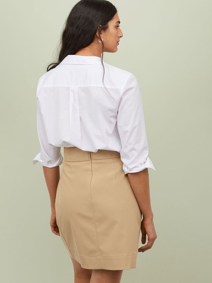 H&m skirt with tie belt shop