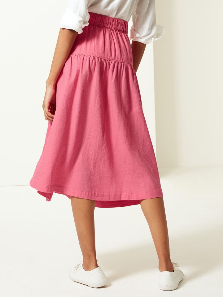 Pink skirt cheap marks and spencer