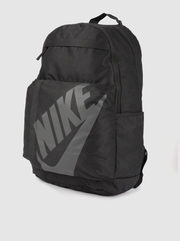 nike unisex black brand logo backpack