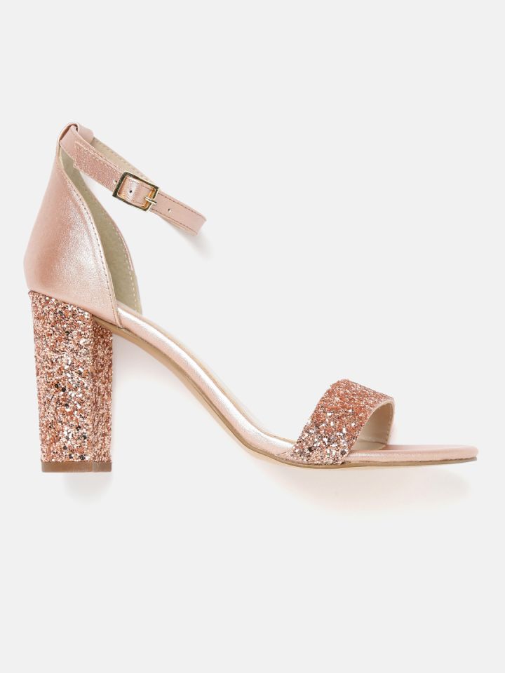 Rose gold hotsell sparkle heels