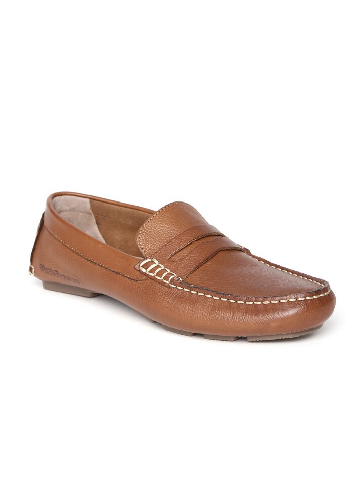hush puppies tan loafers