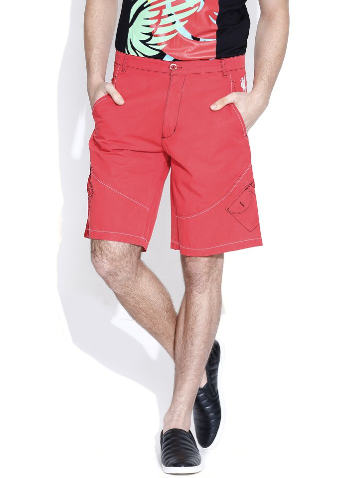 Buy Liverpool FC Coral Red Shorts Shorts for Men 1070143 Myntra
