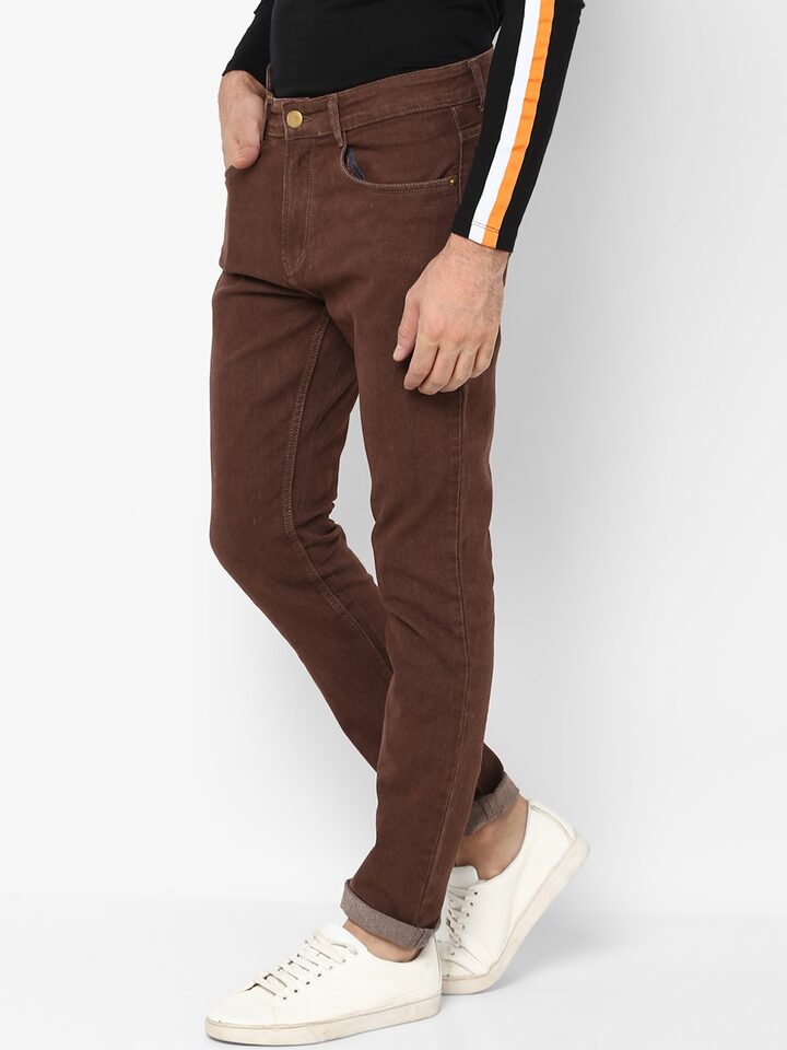 Men Brown Denim Jeans - Buy Men Brown Denim Jeans online in India-nttc.com.vn