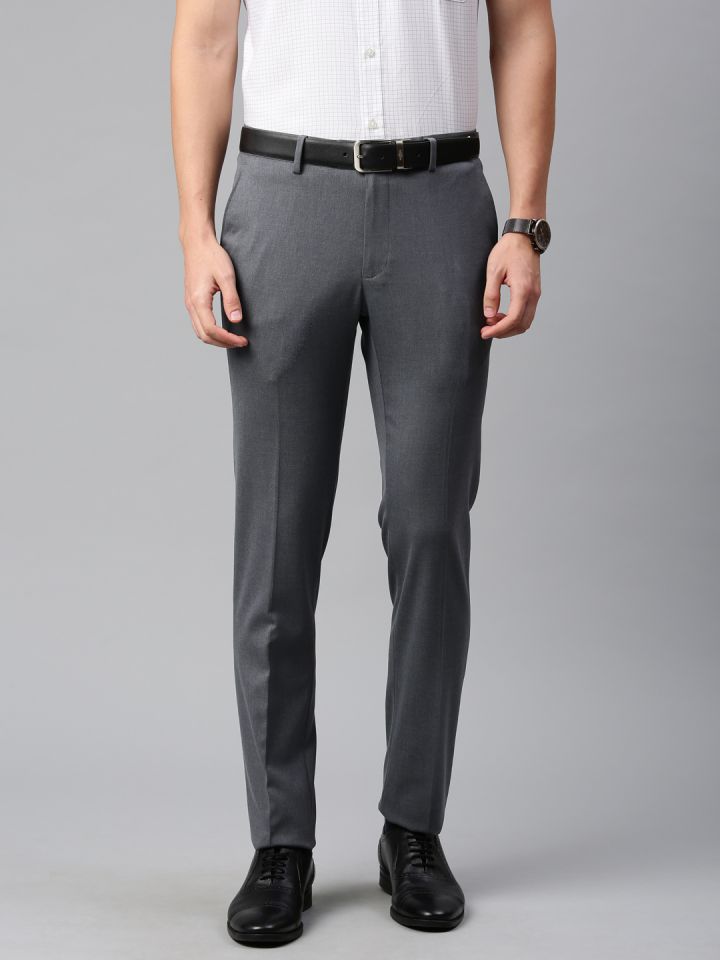 PETER ENGLAND Slim Fit Men Grey Trousers  Price History