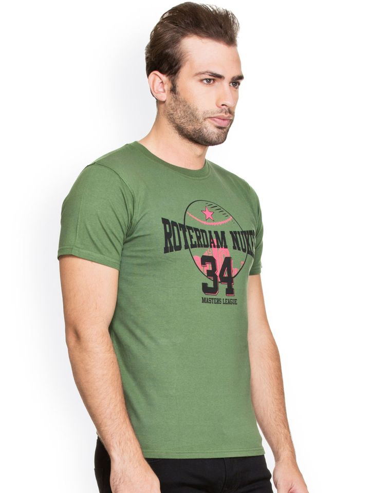 Buy Zovi Green Printed T Shirt 