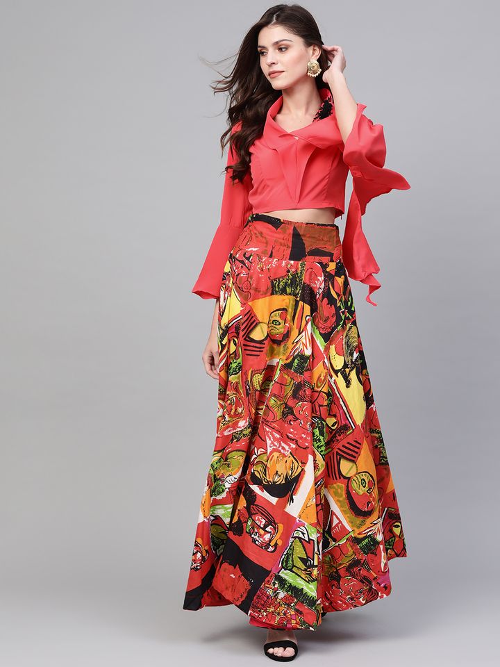 Skirt and top set myntra Clearance