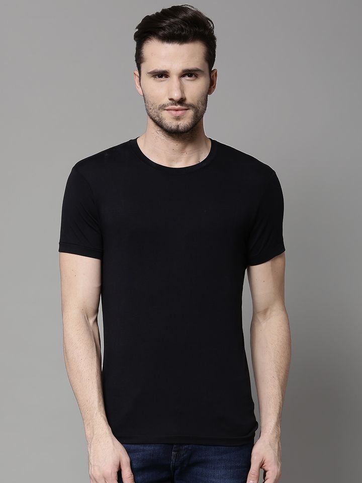 Marks and spencer black t shirt Clearance