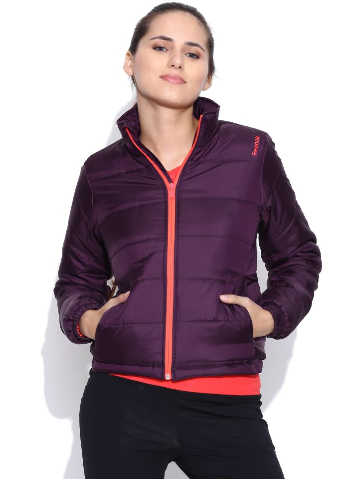 Reebok Purple M Jane Padded Training jacket