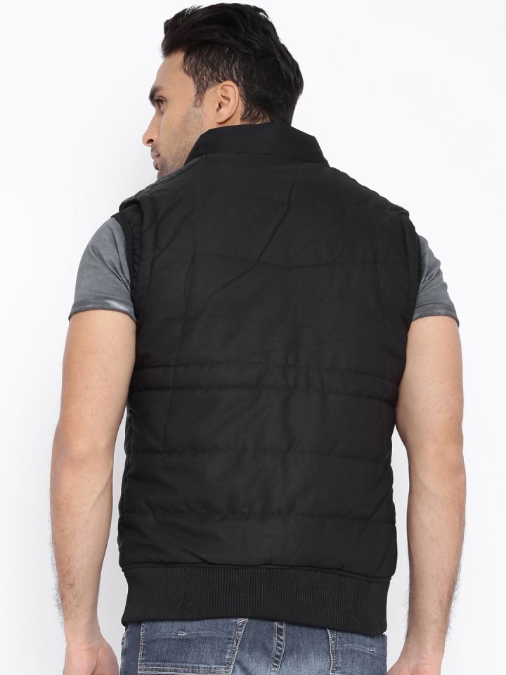 Killer Black Padded Sleeveless Jacket