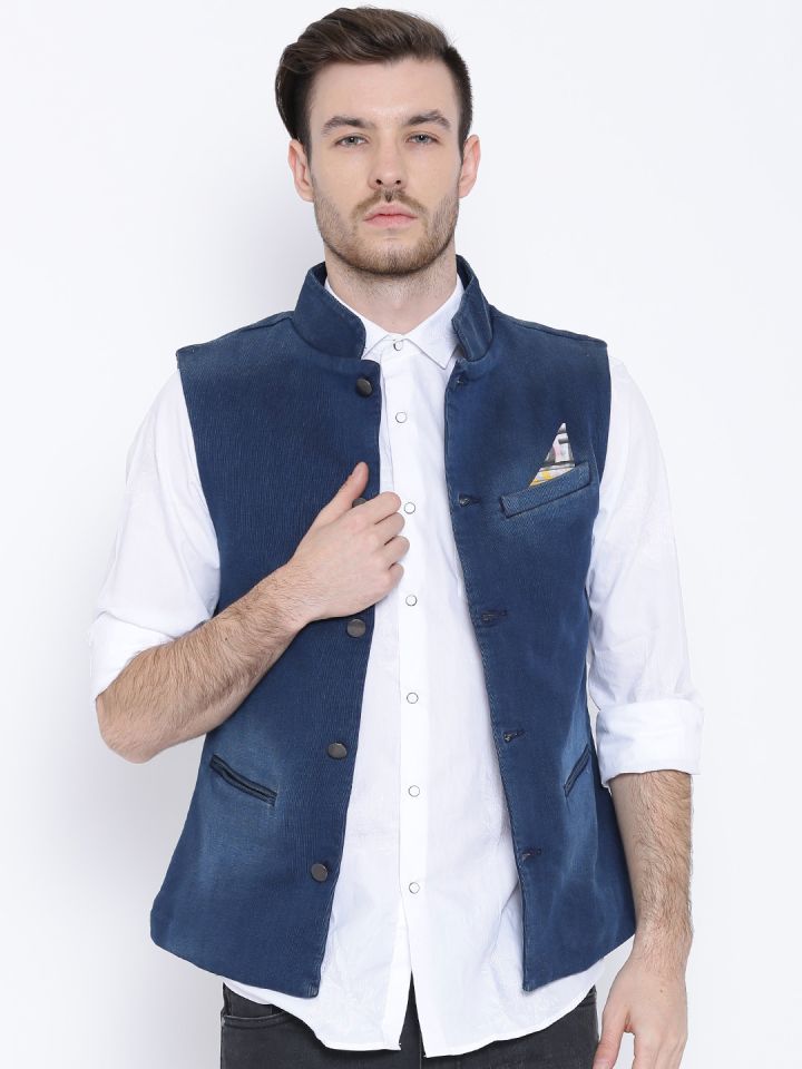 Denim store nehru jacket