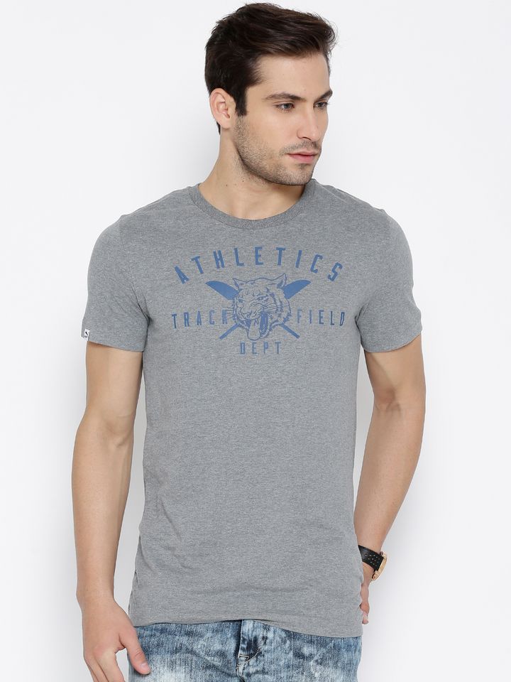 Buy PUMA Grey Melange Varsity Graphic 