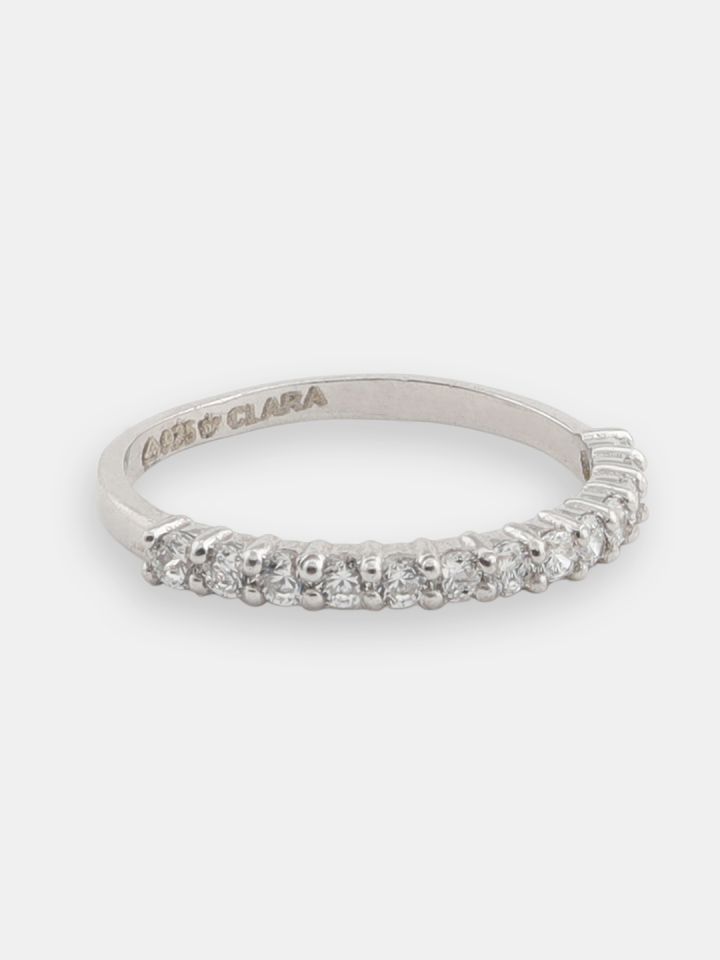 Buy CLARA Women The Anja Sterling Silver CZ Embellished Ring