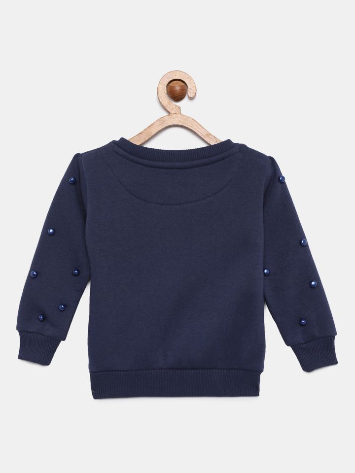 Buy Gini And Jony Girls Blue Printed Sweatshirt Sweatshirts for