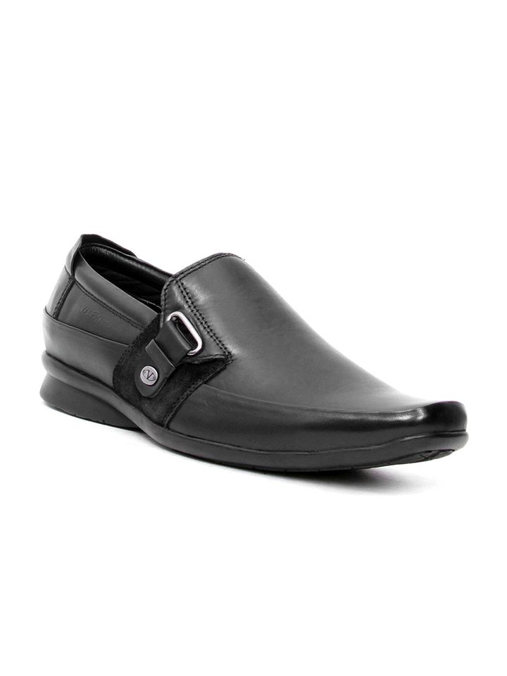 Buy Valentino Men Black Genuine Leather 