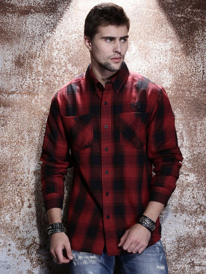 Flannel shirts myntra Clearance