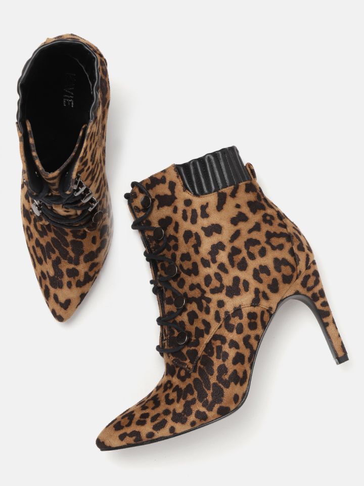 Leopard print womens discount boots