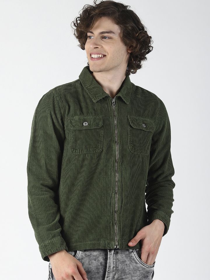 Solid Corduroy Jacket - Jackets for Men 