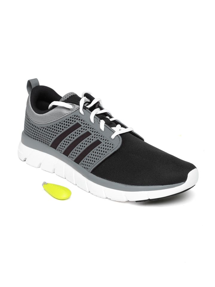 ADIDAS Men Black & Grey CloudFoam Groove Casual Shoes - Casual Shoes for 1100508 |