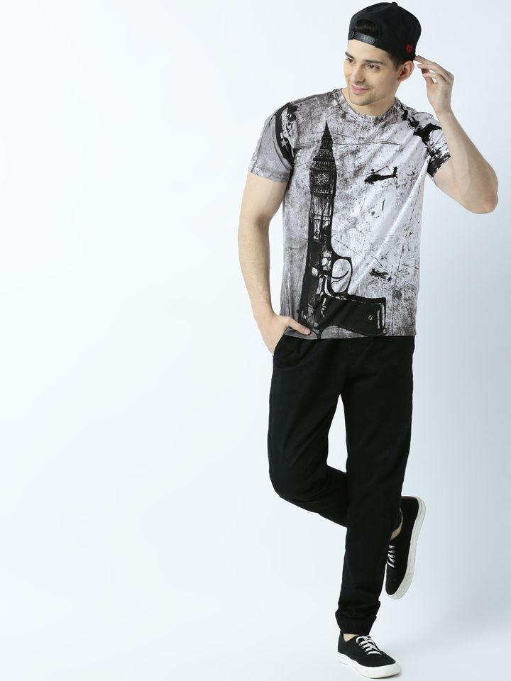 Buy Huetrap Men White Graphic Printed 