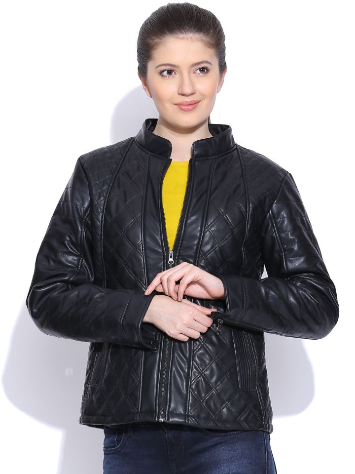 Padded biker jacket online