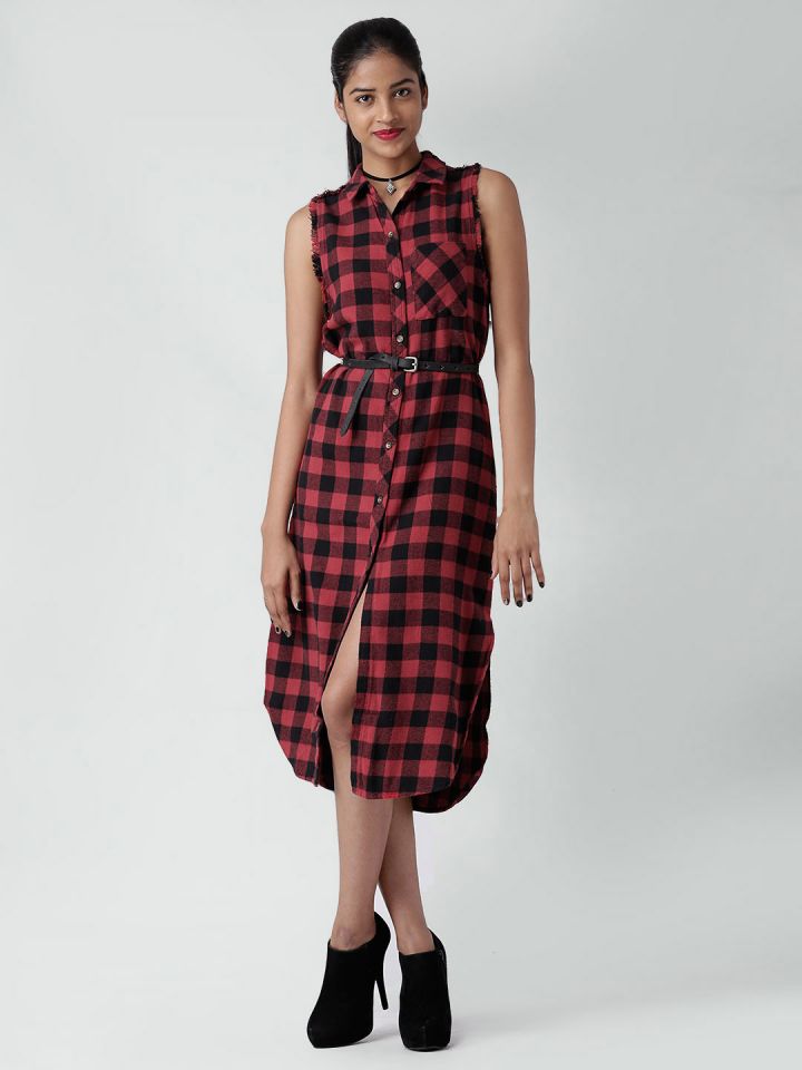 Plaid shirt 2025 dress forever 21