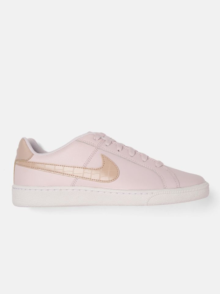 Nike Women Pink Solid COURT ROYALE Leather Sneakers