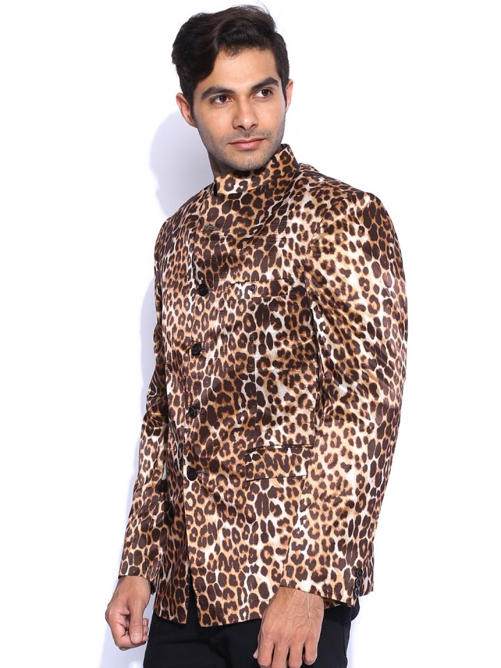 Animal print discount blazer mens