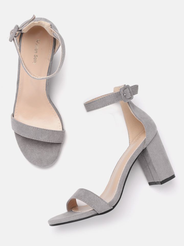 Grey hotsell mid heels