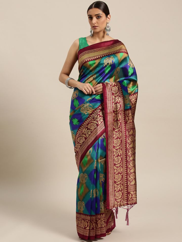 Bhagalpuri sarees myntra top