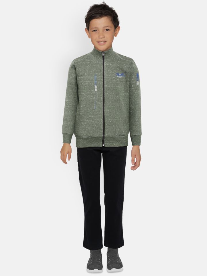 boys khaki green tracksuit