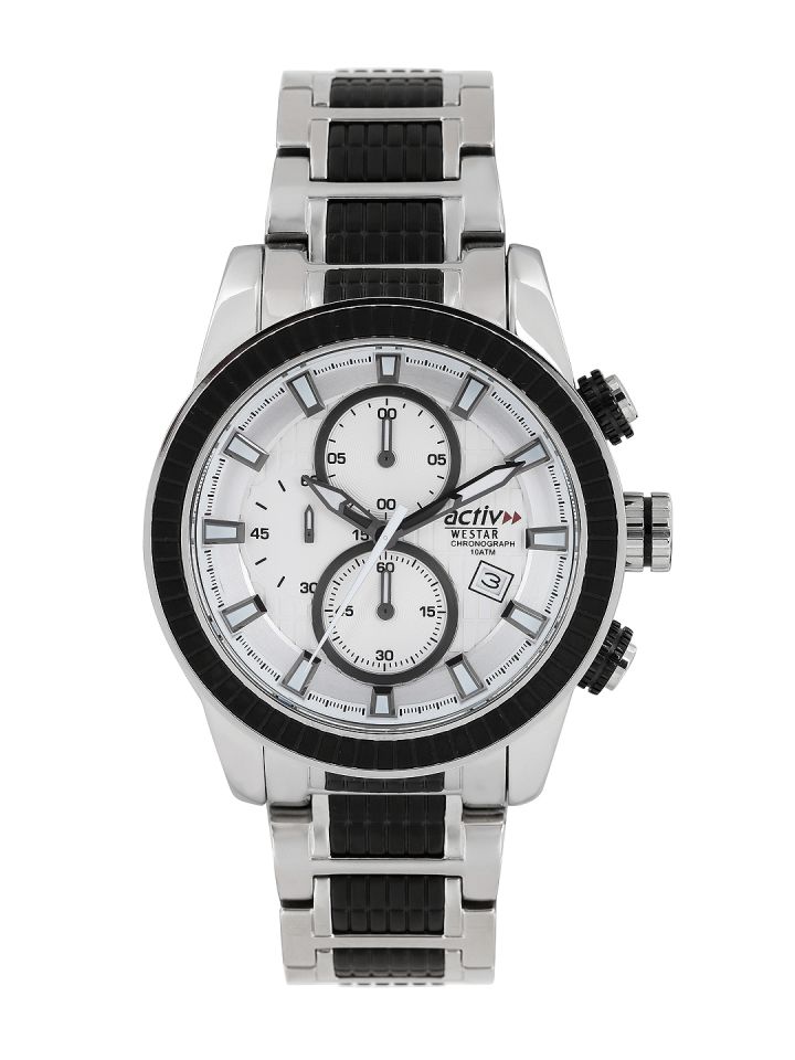 Buy Westar Activ Men White Chronograph Dial Watch