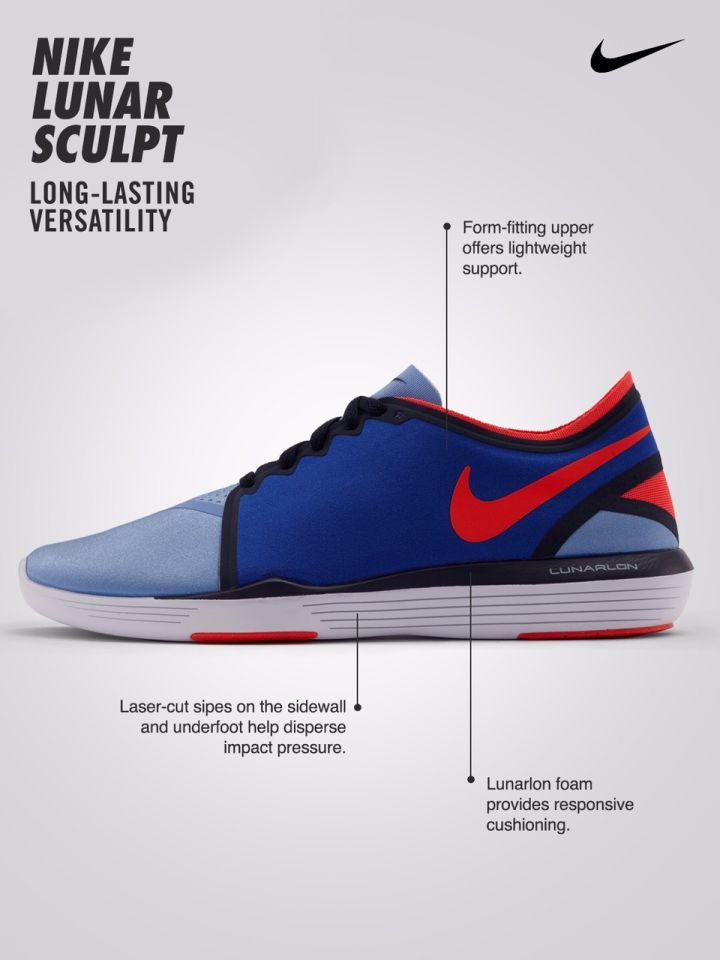 Buy Nike Women Blue Black Lunar Sculpt Training Shoes Sports