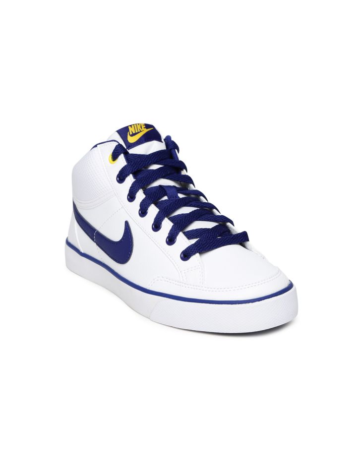 Nike Boys White Capri 3 Leather Sneakers