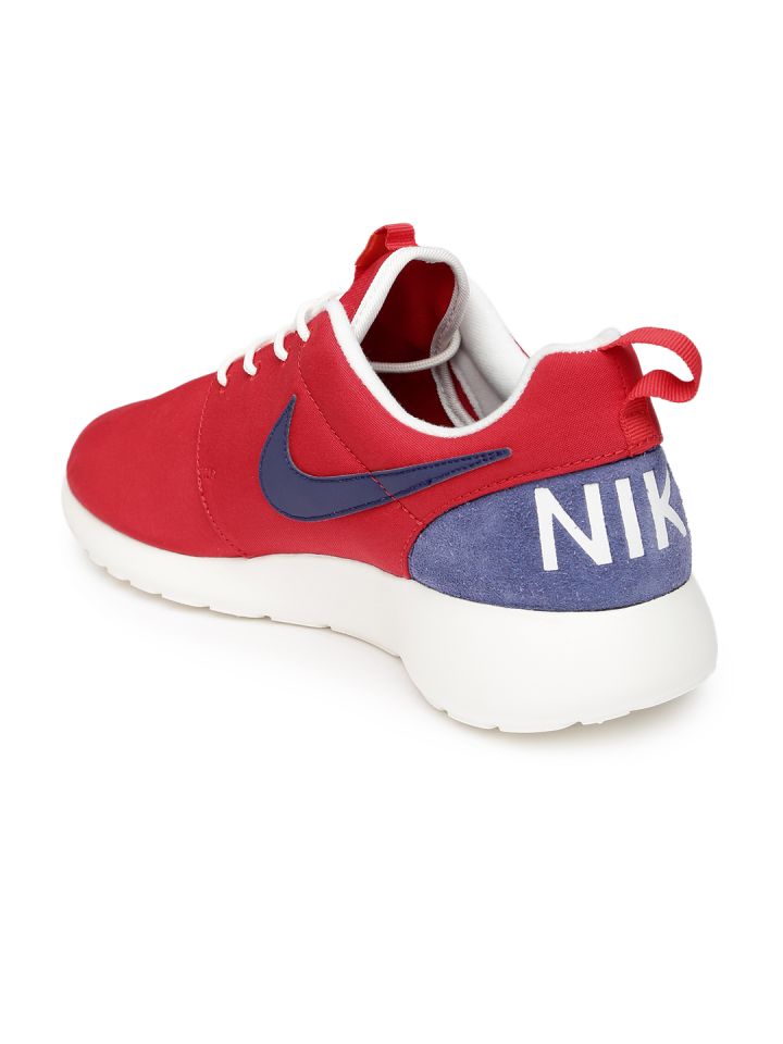 Nike roshe red white blue top