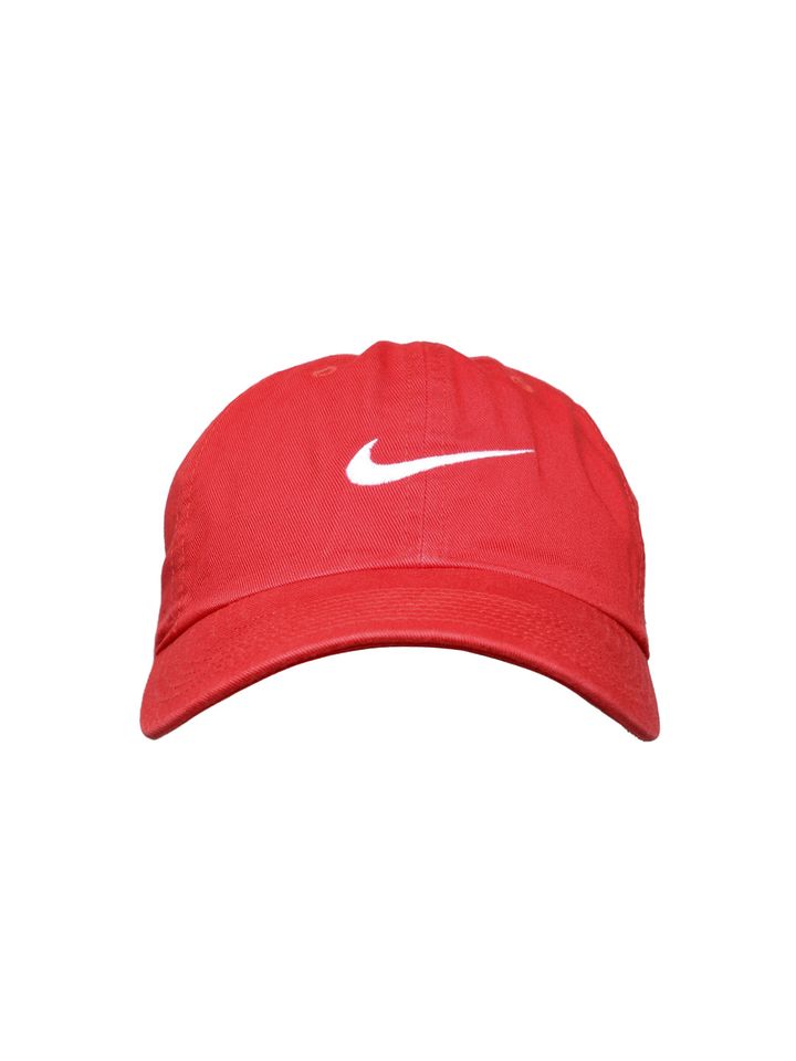 nike swoosh cap red