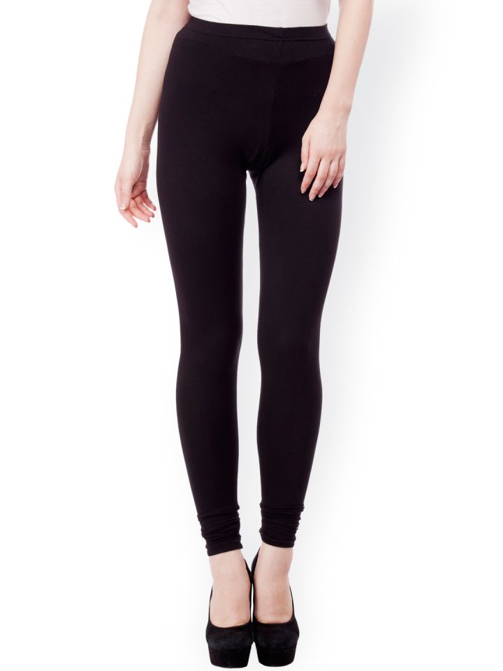 Buy Kurti s By Menka Black Churidar Leggings Leggings for Women