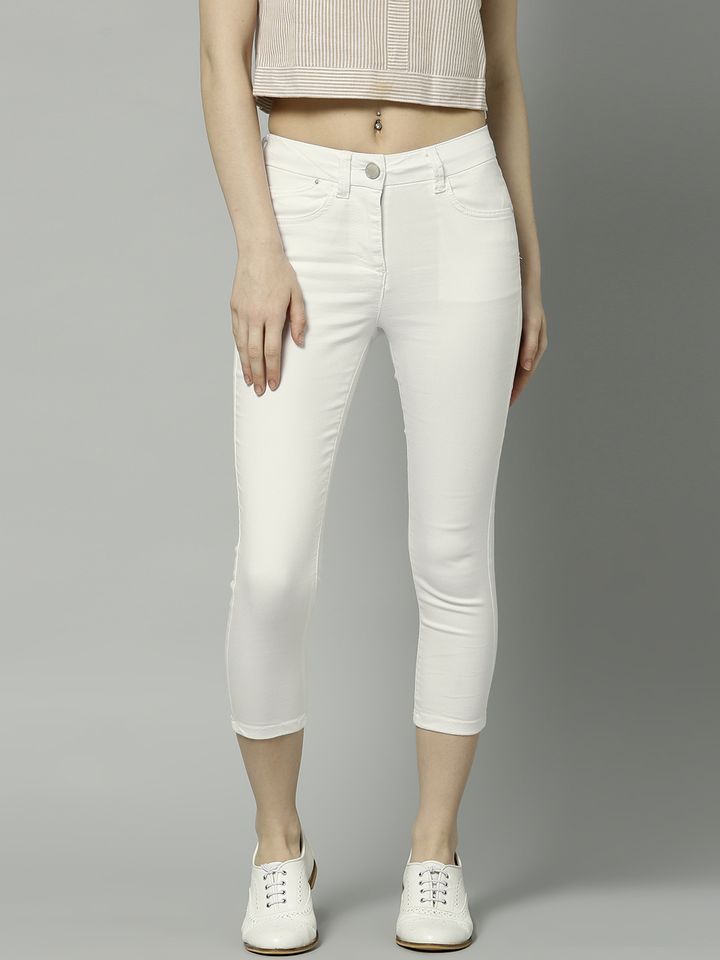 marks and spencer white jeans