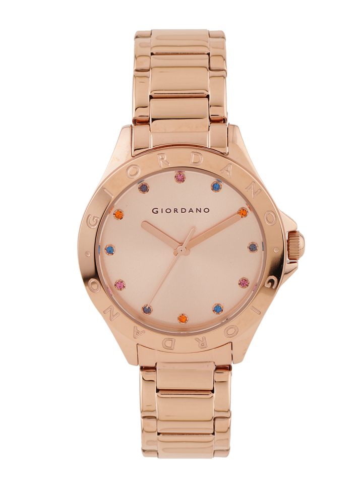 Giordano watch rose gold for women's outlet
