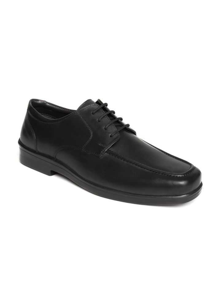 Buy Hush Puppies By Bata Men Black Leather Formal Shoes Formal