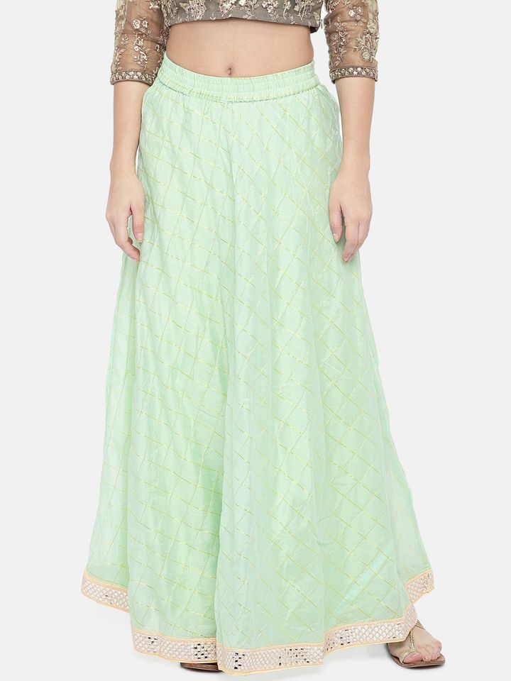 Buy Ethnicity Women Mint Green \u0026 Gold 