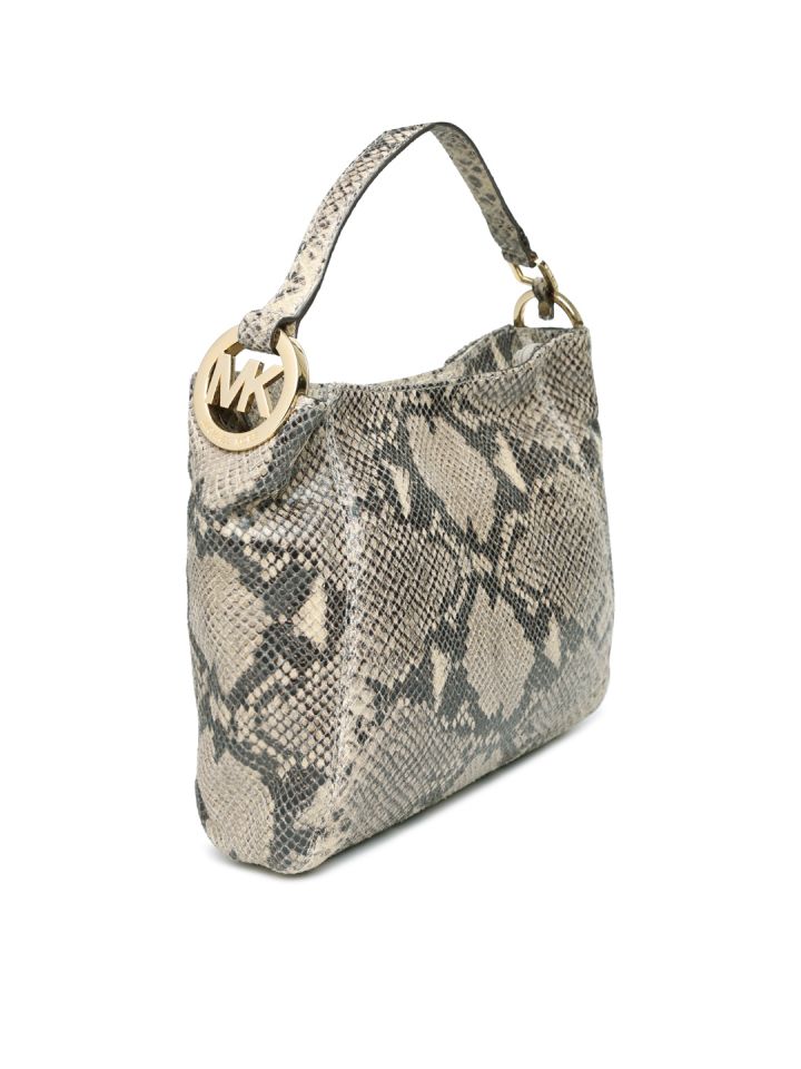 Michael kors snake print handbag deals