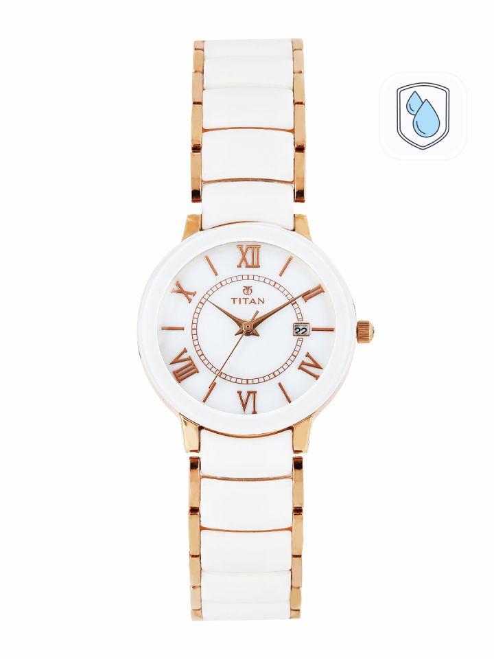 Titan white ceramic best sale watches for ladies