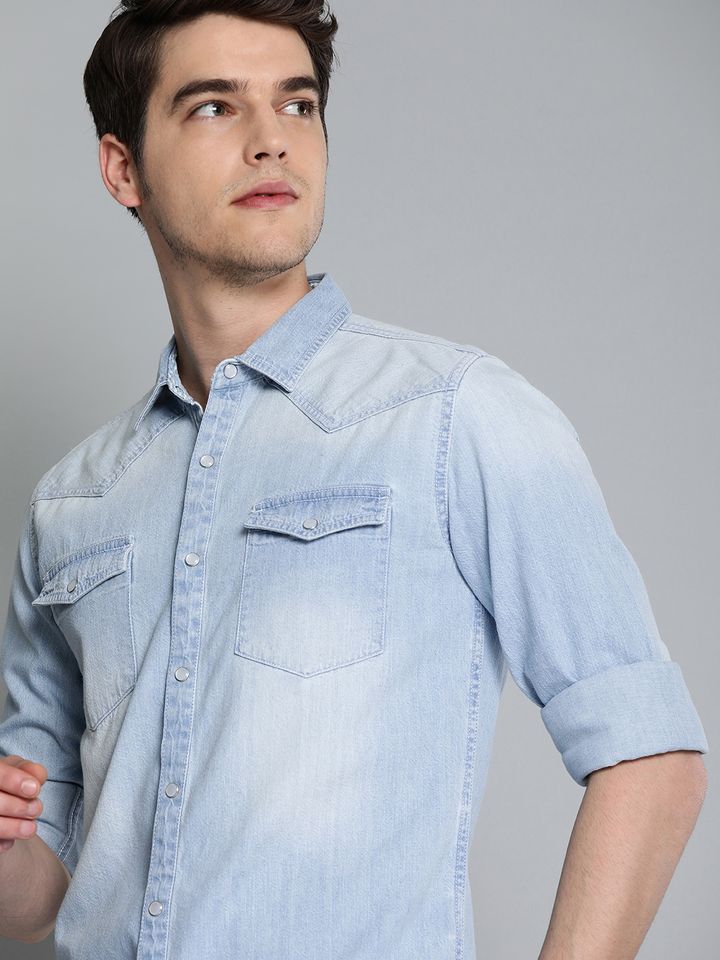 Buy The Humbl Co Men Blue Slim Fit Solid Casual Denim Shirt Shirts For Men 11313090 Myntra Is delighted to announce that we were selected to participate at google's third annual google environment day 2019, held at the google hq. the humbl co men blue slim fit solid casual denim shirt