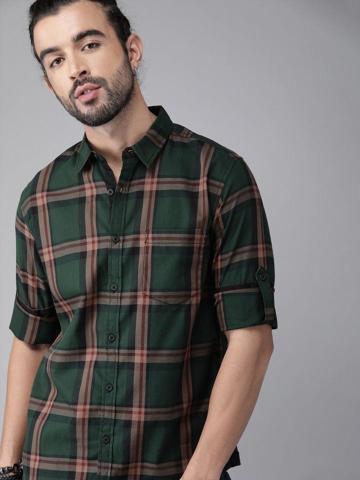 Roadster discount check shirts