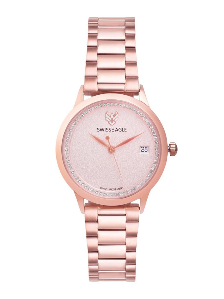 Buy Swiss Eagle Women Rose Gold Analogue Watch SE 9166 22