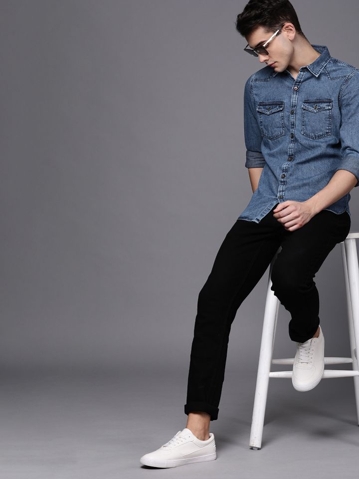 Wrogn casual online shirts