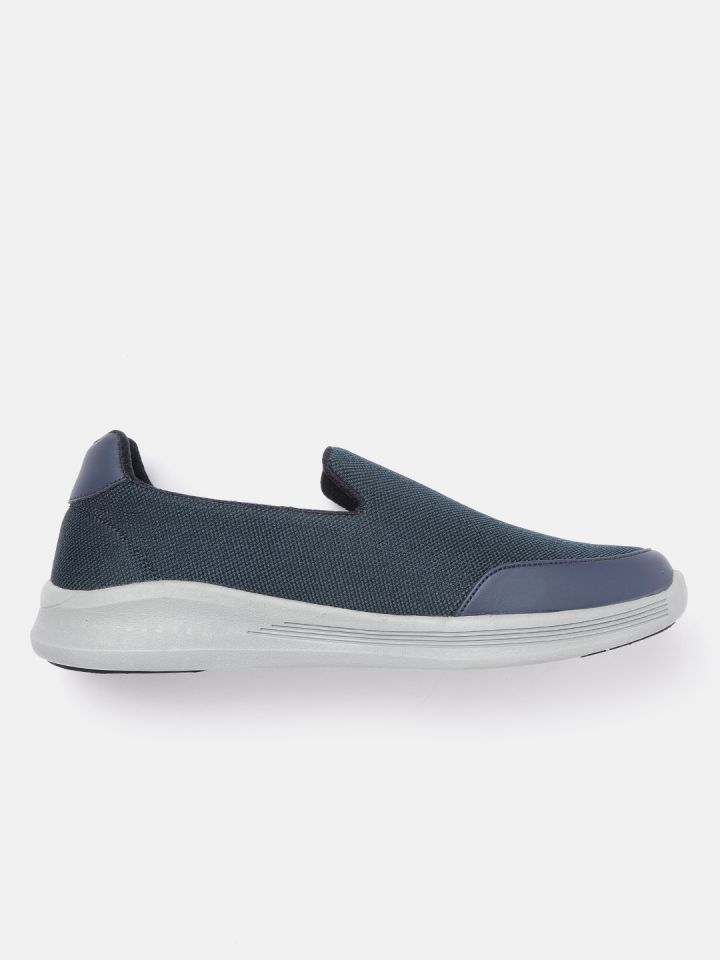 Buy Roadster Men Teal Blue Black Woven Design Slip On Sneakers