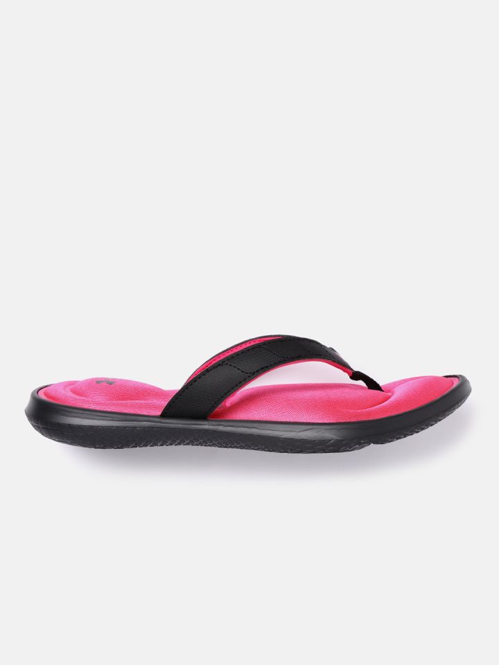 Buy UNDER ARMOUR Women Black Solid Marbella Vll T Flip Flops