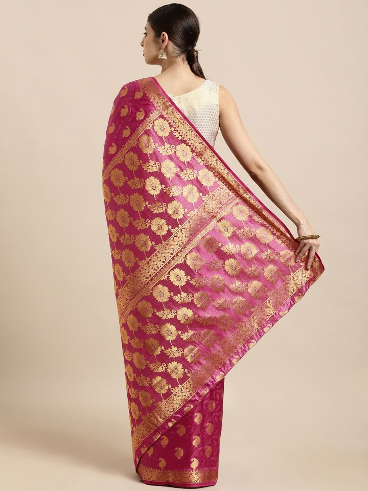 Myntra kanjivaram on sale saree