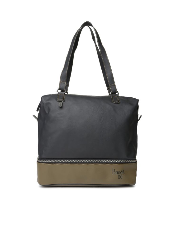 Buy Baggit Black Brown Shoulder Bag Handbags for Women 1142754